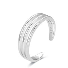 Минималистское серебряное кольцо на ногу Beneto AGGF491 цена и информация | Кольца | hansapost.ee