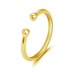 Минималистское позолоченное кольцо Beneto AGG470-G цена и информация | Кольца | hansapost.ee