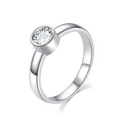MOISS Очаровательное серебряное кольцо с прозрачным цирконом R00020 цена и информация | Кольцо | hansapost.ee