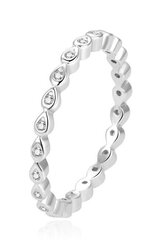 Сверкающее серебряное кольцо Beneto AGG371L цена и информация | Кольца | hansapost.ee