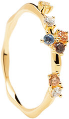 PDPAOLA Очаровательное позолоченное кольцо с цирконами FIVE Gold AN01-210 цена и информация | Кольца | hansapost.ee