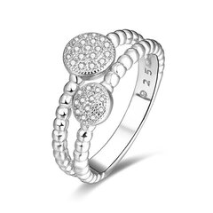 Beneto Серебряное кольцо с цирконами AGG335 цена и информация | Кольцо | hansapost.ee