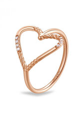 Романтичное бронзовое кольцо Rosato Got Me RZGM31 цена и информация | Кольцо | hansapost.ee