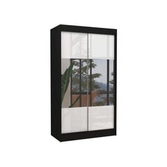 Riidekapp Adrk Furniture Tamos 120 cm, must/valge hind ja info | Kapid | hansapost.ee