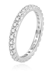Beneto Красивое серебряное кольцо с цирконами AGG369 цена и информация | Кольца | hansapost.ee