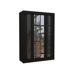 Шкаф Adrk Furniture Keita 150 см, черный цена и информация | Шкафы | hansapost.ee