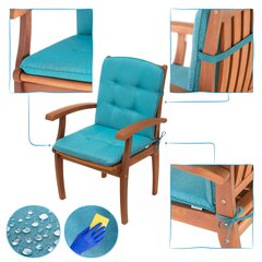 Подушка на стул Hobbygarden Blanca, синяя цена и информация | Подушки, наволочки, чехлы | hansapost.ee