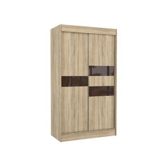 Шкаф Adrk Furniture Batia 120 см, цвета дуба/темно-коричневый цена и информация | Шкафы | hansapost.ee