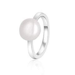 Элегантное серебряное кольцо с настоящей жемчужиной Beneto AGG29 цена и информация | Кольца | hansapost.ee