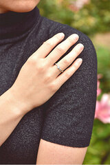 Valgest kullast sõrmus naistele Brilio 229 001 00830 07 59 hind ja info | Sõrmused | hansapost.ee