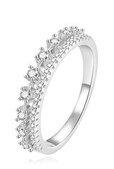 Beneto Роскошное серебряное кольцо с прозрачными цирконами AGG409 цена и информация | Кольцо | hansapost.ee