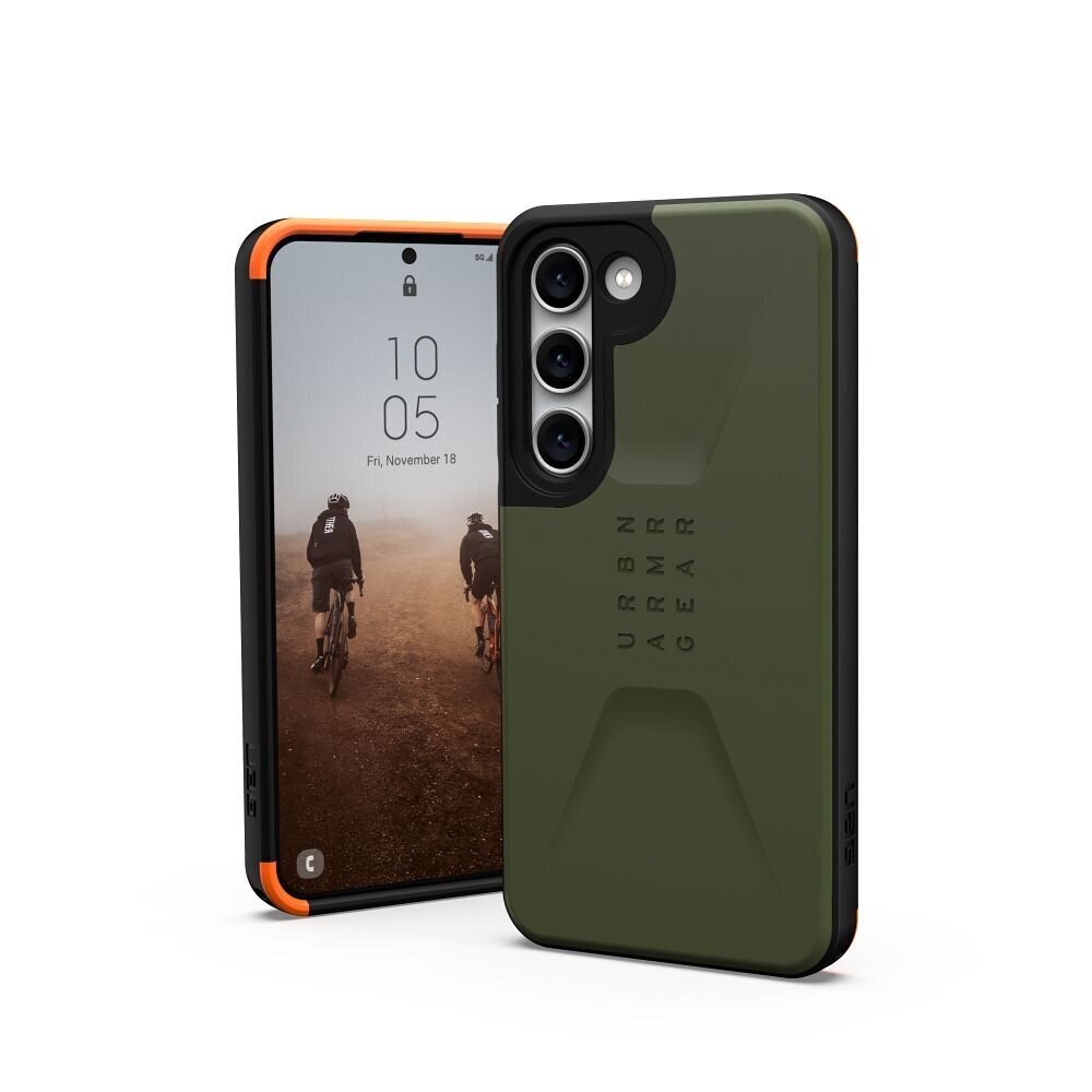 Uag - Urban Armor Gear Civilian - Samsung Galaxy S23 5G, roheline цена и информация | Telefonide kaitsekaaned ja -ümbrised | hansapost.ee