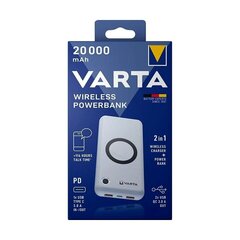 Запасной источник питания Varta Wireless 20000 мАч цена и информация | Зарядные устройства Power bank | hansapost.ee