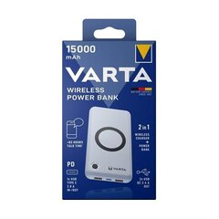 Запасной источник питания Varta Wireless 15000 мАч цена и информация | Зарядные устройства Power bank | hansapost.ee