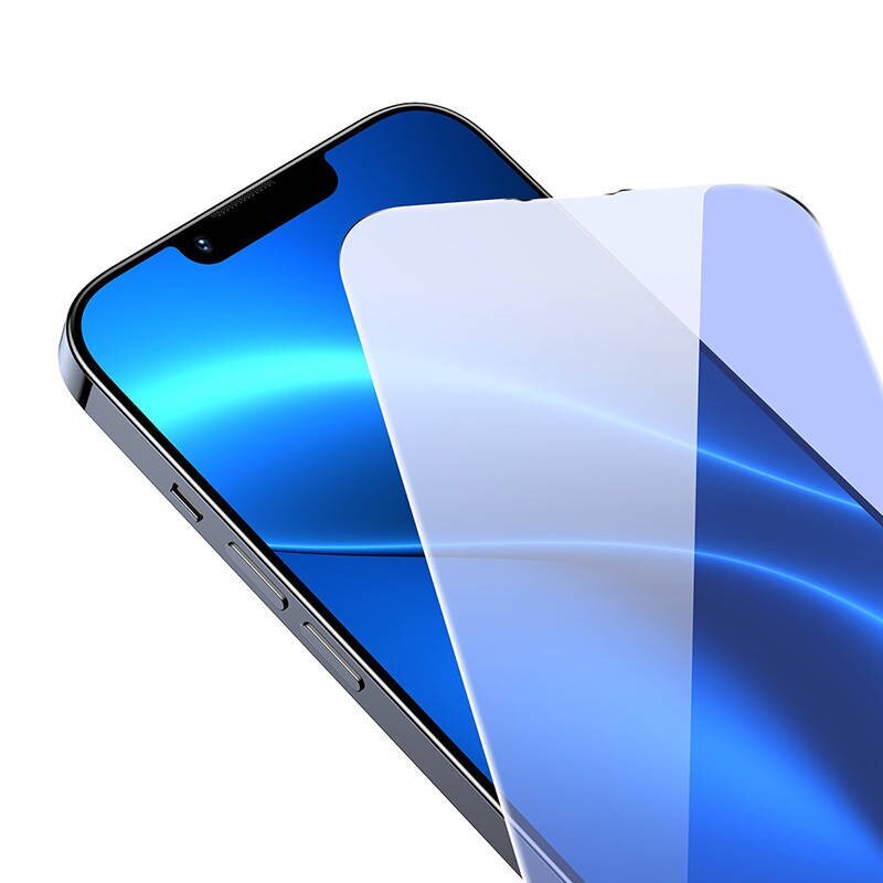 Baseus Tempered Glass Anti-blue light 0.3mm for iPhone 14 Plus|13 Pro Max (2pcs) hind ja info | Ekraani kaitseklaasid ja kaitsekiled | hansapost.ee