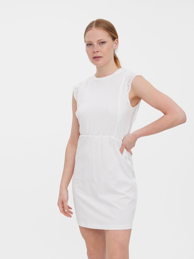 Naiste kleit Vero Moda 10265206*03, valge 5715222168098 hind ja info | Kleidid | hansapost.ee