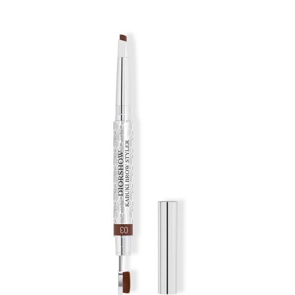 Kulmupliiats Dior Diorshow Kabuki Brow Styler 003 Brown, 0,29 gr цена и информация | Lauvärvid, ripsmetušid ja silmapliiatsid | hansapost.ee