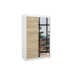 Шкаф ADRK Furniture Rewena, белый/цвета дуба цена и информация | Шкафы | hansapost.ee