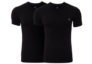 Шорты Calvin Klein, 2 пары, S/S CREW 2PK, черные, NB2221A 001 18601 цена и информация | Мужские футболки | hansapost.ee
