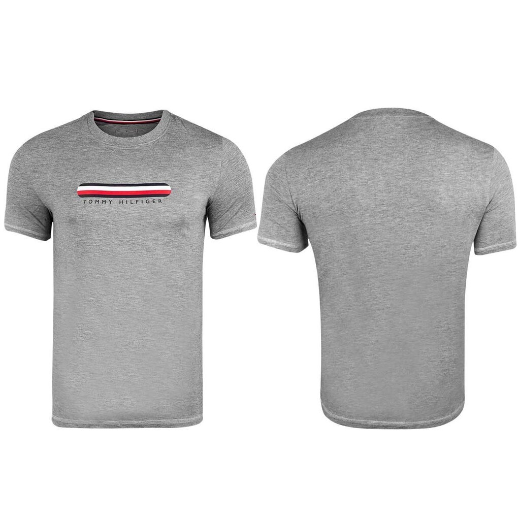 Tommy Hilfiger meeste T-särk T-SHIRT CN SS TEE, hall UM0UM02348 P4A 42066 цена и информация | T-särgid meestele | hansapost.ee