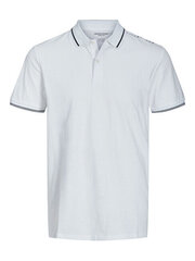 Мужская рубашка-поло JJESTAR Regular Fit 12221708 Белая цена и информация | Мужские футболки | hansapost.ee