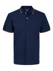 Мужская рубашка-поло JJESTAR Regular Fit 12221708 Navy Blazer цена и информация | Мужские футболки | hansapost.ee