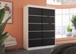 Kapp ADRK Furniture Luft, valge/must hind ja info | Kapid | hansapost.ee