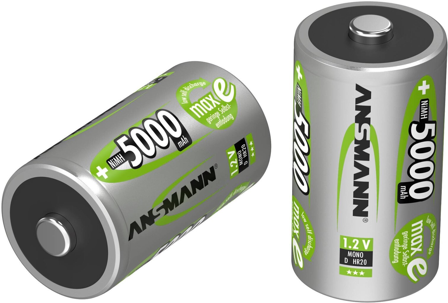 Laetavad akud Ansmann 2 x D 5000mAh hind ja info | Patareid | hansapost.ee