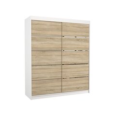 Шкаф ADRK Furniture Spectra, белый/цвета дуба цена и информация | Шкафы | hansapost.ee
