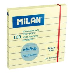 Клейкие листы Милан, 76 x 76 мм, 100 листов цена и информация | Канцелярские товары | hansapost.ee