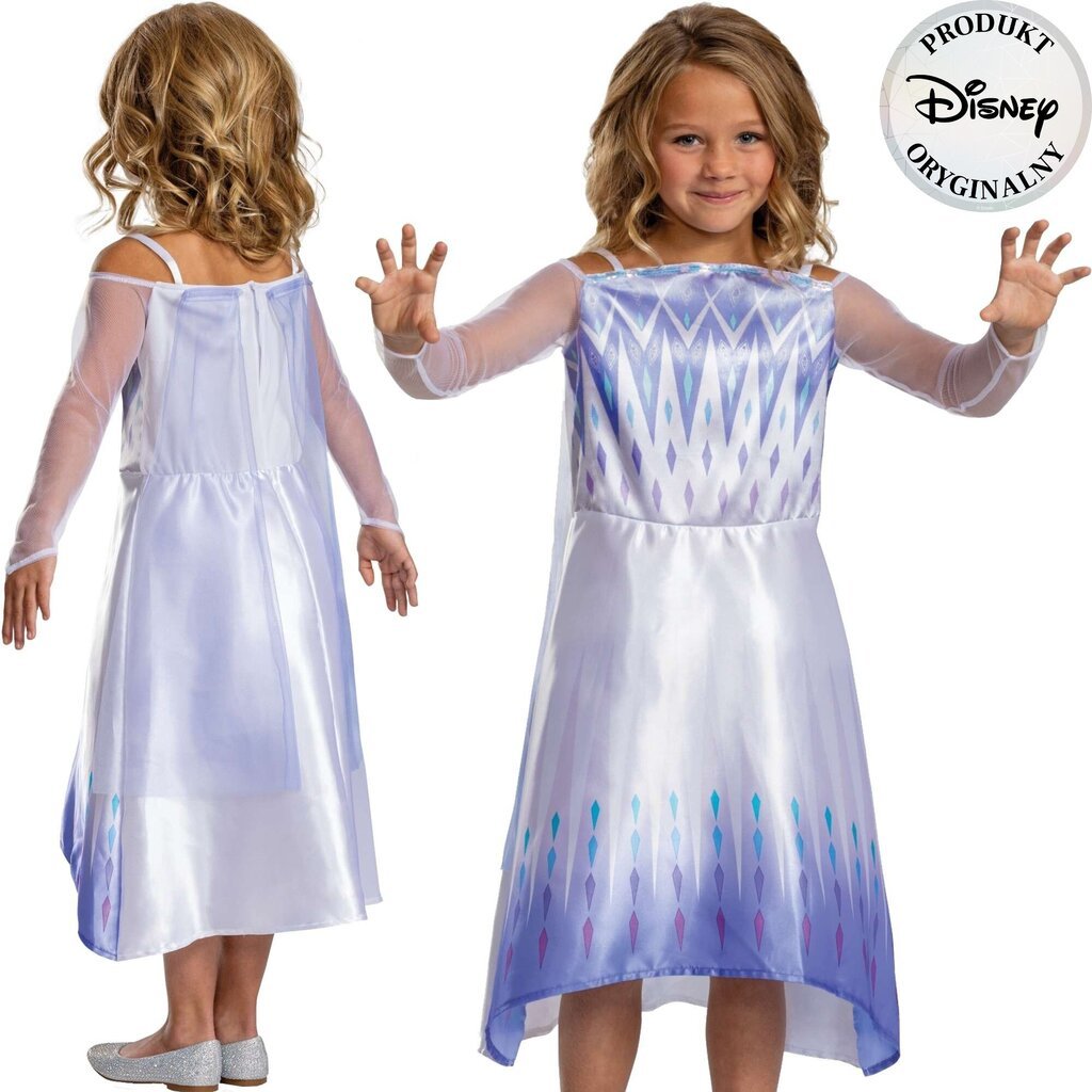 Karnevali kostüüm Disney Frozen Elsa 109-123 cm (5-6 aastat) цена и информация | Kostüümid ja maskid | hansapost.ee