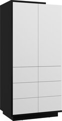 Шкаф Meblocross Hybrid Hyb-23 2D, черный/белый цена и информация | Шкафы | hansapost.ee