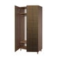 Riidekapp Kalune Design Wardrobe 869 (IV), 90 cm, tamm/kollane hind ja info | Kapid | hansapost.ee