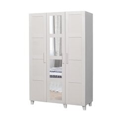 Шкаф Kalune Design Wardrobe 869 (III) с зеркалом, 120 см, белый цена и информация | Шкафы | hansapost.ee
