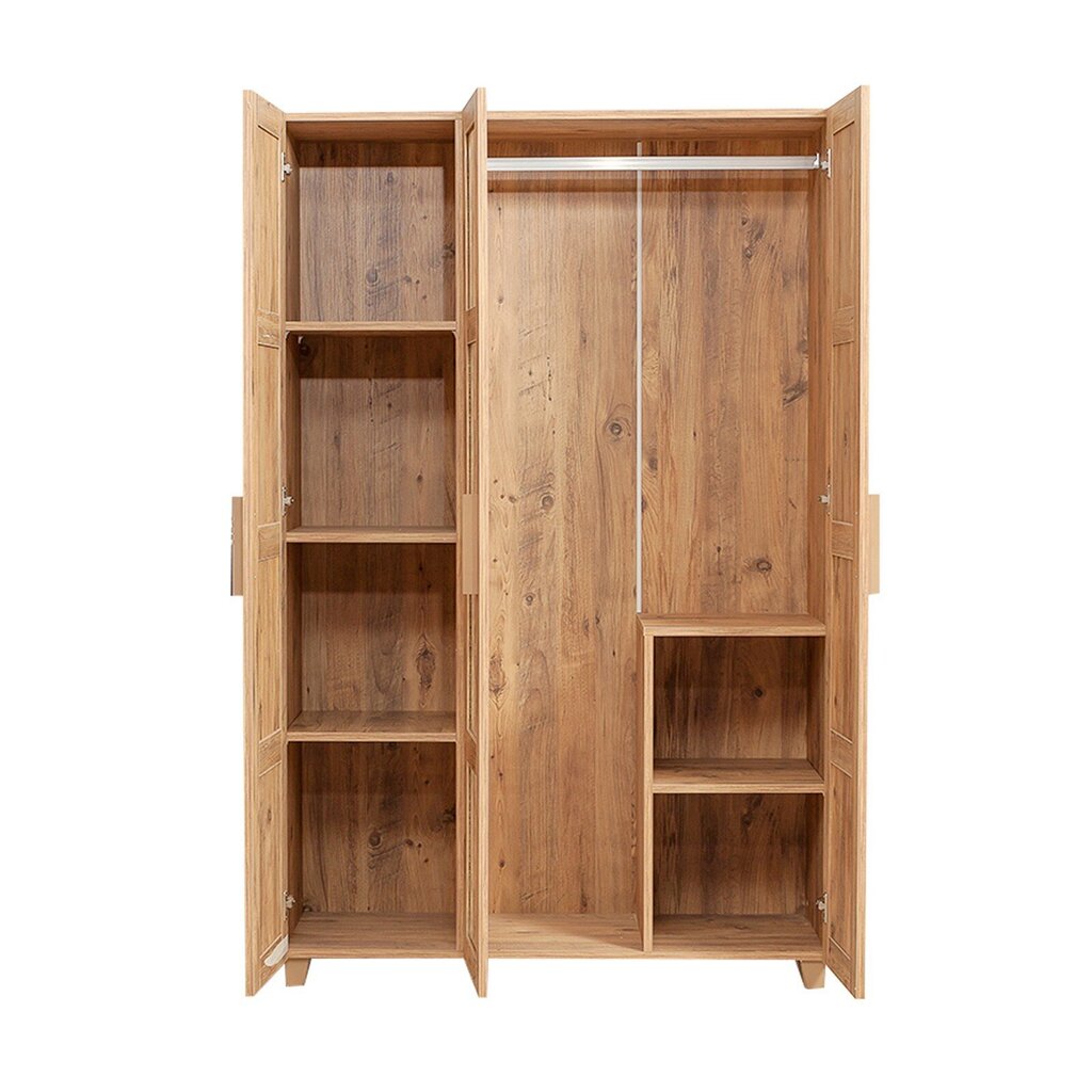 Peegliga riidekapp Kalune Design Wardrobe 869 (III), 120 cm, helepruun hind ja info | Kapid | hansapost.ee