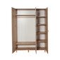 Riidekapp Kalune Design Wardrobe 863 (VI), 135 cm, tamm/tumepunane цена и информация | Kapid | hansapost.ee