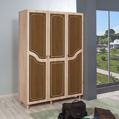 Riidekapp Kalune Design Wardrobe 863 (VI), 135 cm, tamm/tumepruun цена и информация | Шкафы | hansapost.ee