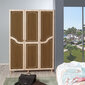 Riidekapp Kalune Design Wardrobe 863 (VI), 135 cm, tamm/tumepruun цена и информация | Kapid | hansapost.ee