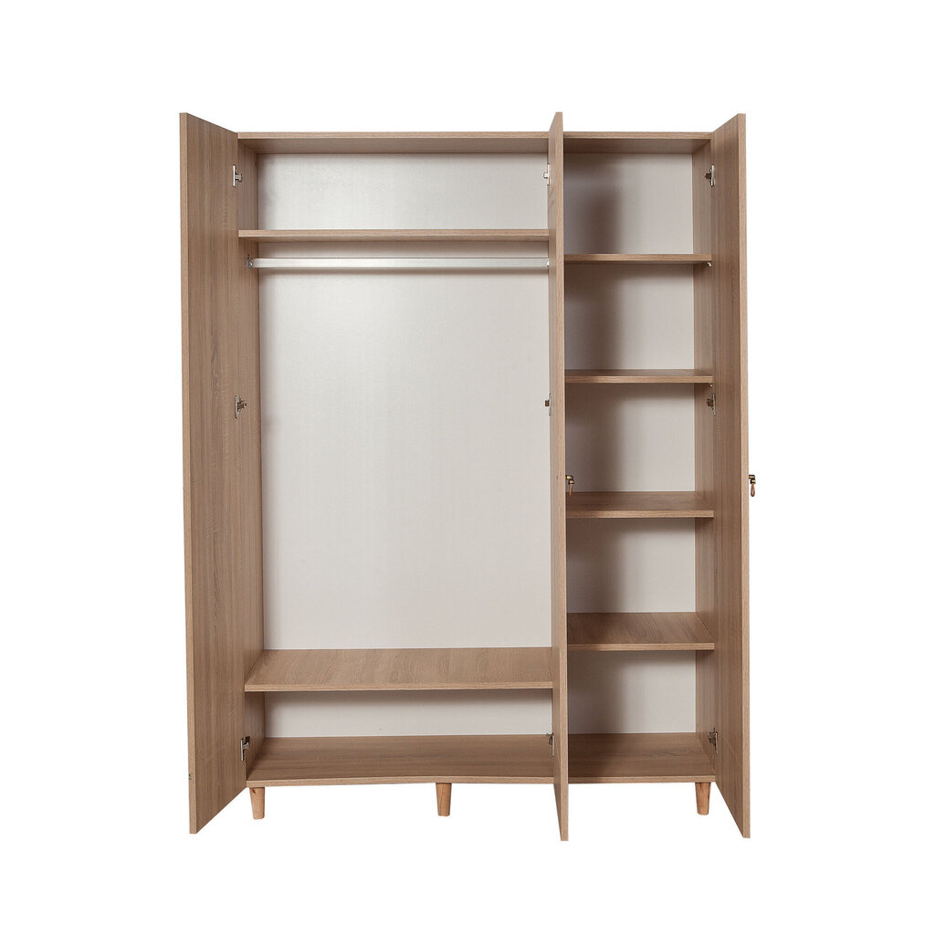 Riidekapp Kalune Design Wardrobe 863 (VI), 135 cm, tamm/tumepruun цена и информация | Kapid | hansapost.ee