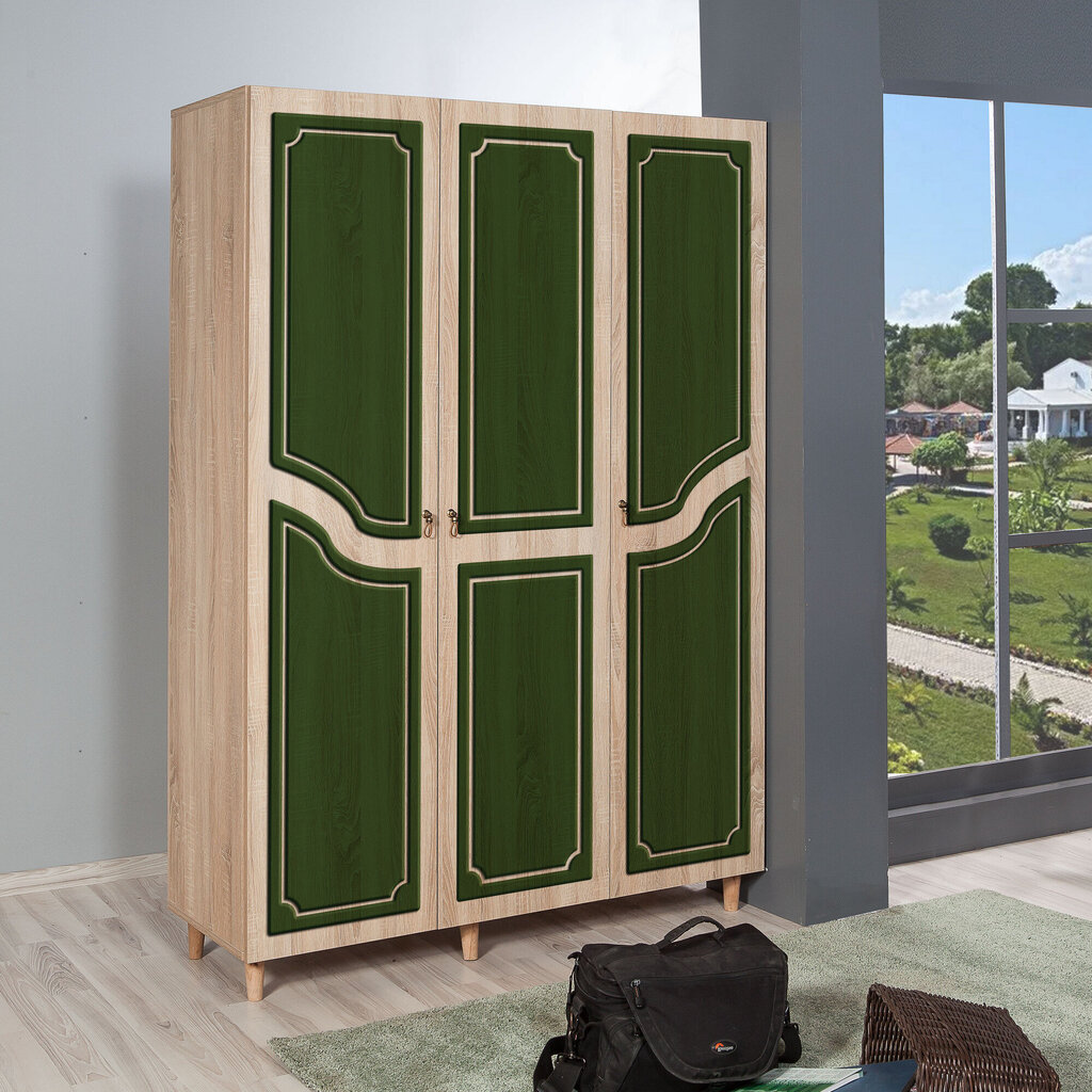 Riidekapp Kalune Design Wardrobe 863 (VI), 135 cm, tamm/tumeroheline цена и информация | Kapid | hansapost.ee