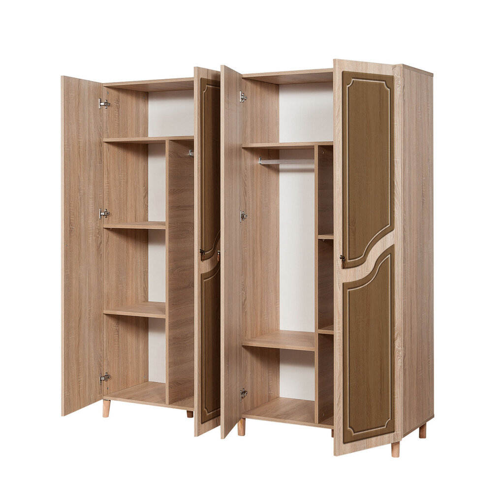 Riidekapp Kalune Design Wardrobe 863 (II), 180 cm, tamm/pruun цена и информация | Kapid | hansapost.ee