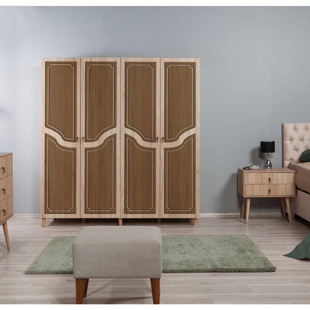 Riidekapp Kalune Design Wardrobe 863 (II), 180 cm, tamm/pruun цена и информация | Kapid | hansapost.ee