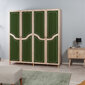 Riidekapp Kalune Design Wardrobe 863 (II), 180 cm, tamme värv/roheline цена и информация | Kapid | hansapost.ee