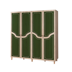 Riidekapp Kalune Design Wardrobe 863 (II), 180 cm, tamme värv/roheline hind ja info | Kapid | hansapost.ee