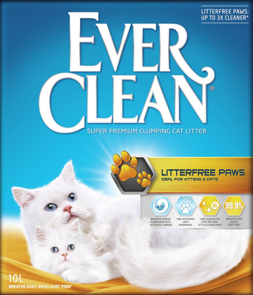 Kassiliiv Ever Clean Litterfree Paws, 10 L цена и информация | Kassiliiv | hansapost.ee