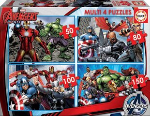 Pusle komplekt Avengers, 50/80/100/150 detaili hind ja info | Pusled lastele ja täiskasvanutele | hansapost.ee