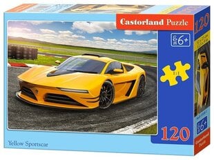 Puzzle 120 Yellow Sportscar 13500 hind ja info | Pusled lastele ja täiskasvanutele | hansapost.ee