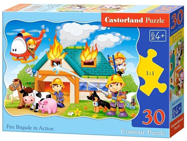 Puzzle Fire Brigade in Action, 30 tükki hind ja info | Pusled lastele ja täiskasvanutele | hansapost.ee