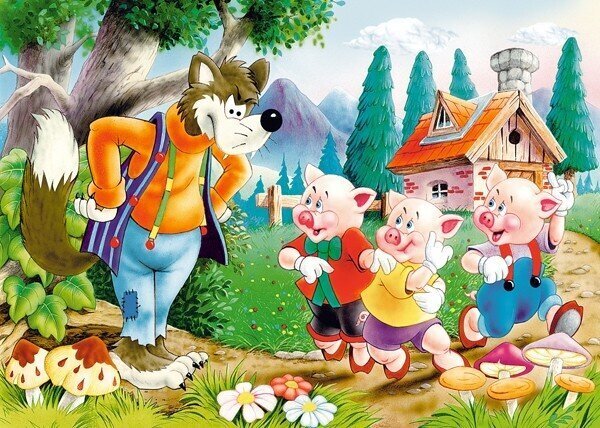 Puzzle 60 THREE LITTLE PIGS 06519 цена и информация | Pusled lastele ja täiskasvanutele | hansapost.ee
