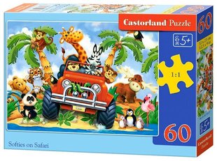 Puzzle 60 Softies on Safari 06793 hind ja info | Pusled lastele ja täiskasvanutele | hansapost.ee